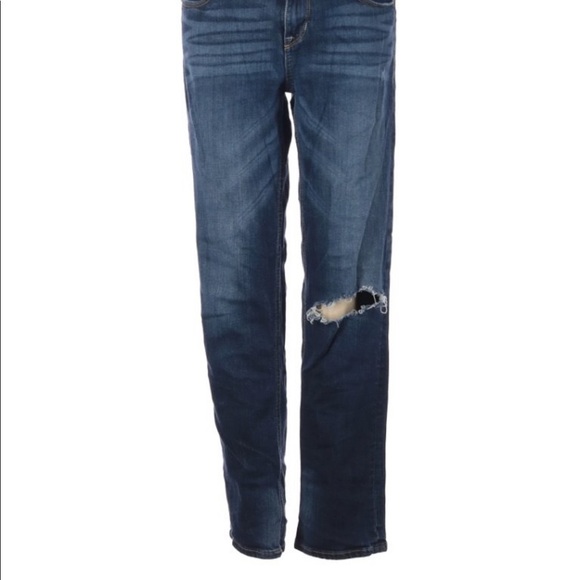 Express size 4 blue jeans-modern boyfriend - Picture 2 of 8